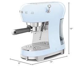 Smeg Manual Espresso Machine with Steam Wand, 15