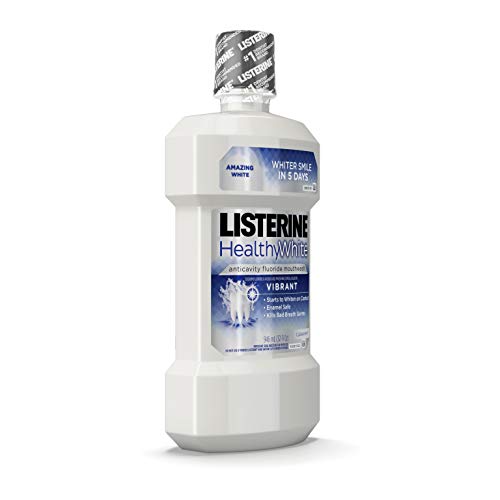 Listerine Healthy White Vibrant MultiAction Fluoride Mouthwash