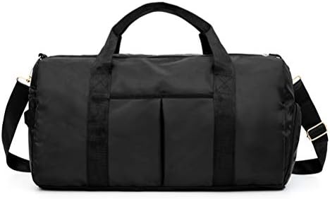 LIDIWEE Sport Duffle Bag with Shoe Compartment Wet Separated Sports Gym Bag Weekender Holder Portable Yoga Fitness Travel Holdall Barrel Bag for Men and Women