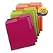 Organized Up Heavyweight Vertical Folders, Assorted Bright Tones, 6/Pack, Sold as 6 Each