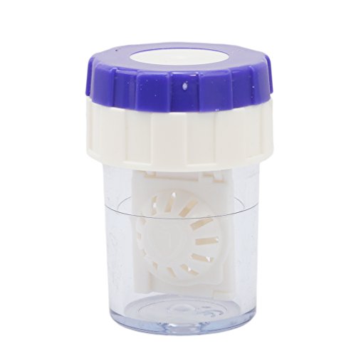 OrliverHL Manual Contact Lens Washer Cleaner Cleaning Lens Case Glasses Accessories Cleaning Contact Lens Case Container
