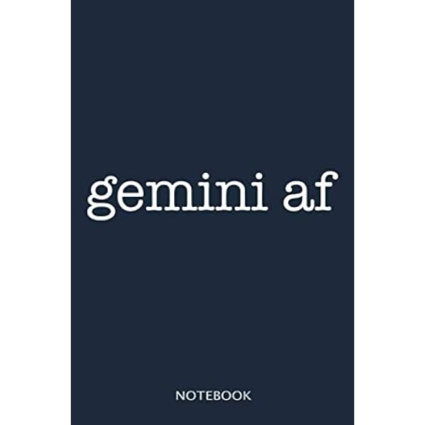 Great gift Idea for Gemini notebook 100 pages 6x9 inch: Gemini Guy