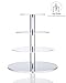 Utenlid Acrylic 4-Tier Round Stacked Party Cupcake Stand with Stable Screw-On Pillars - Tiered Cupcake Stand/Cupcake Tower