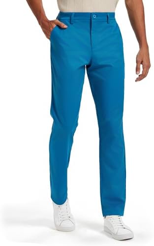 Concitor Men's Dress Pants Trousers Flat Front Slacks Emerald Green Color  28 at Amazon Men's Clothing store