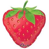 18 INCH MYLAR PARTY BALLOON STRAWBERRY SHAPE DECORATION