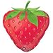 18 INCH MYLAR PARTY BALLOON STRAWBERRY SHAPE DECORATION