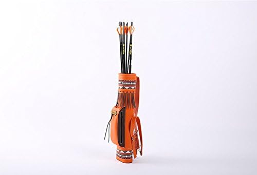 Opener 21" Waterproof Luxury PU Leather Archery Arrow Quiver, Back Quiver for Hunting. Left-hander and Right-hander ,Arrows Accessories (Quiver with pocket)