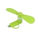 HOMEFUN Six pieces/Set-2in1 Portable Handheld Electric Hand Micro USB with 8Pin mini Fan for iPhone 6 6s SE Samasung s7 s7 Edge S6 S6 Edge iOS and Android Phones,Outdoor Cooling Fan Tool