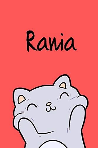 Rania: DIN A5 • Blanko 110 Seiten • Mein Malbuch • Personalisierter Kalender • Vornamen • Schönes Notizbuch • Notizblock Rot • Kinderbuch • Jugendbuch • Organizer • Malblock mit Namen (German Edition) (German) Paperback – April 6, 2019