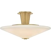 Corbett-Standard 521-19-VB Cologne - 1 Light Flush Mount - 10.25 Inches Tall and 19.25 Inches Wide - Vintage Brass