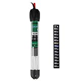 Uniclife Aquarium Heater Submersible with Thermometer for 10 Gallon Fish Tank HT-6050, 50 W