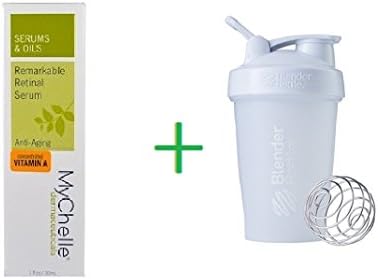MyChelle Dermaceuticals, Remarkable Retinal Serum, Anti-Aging, 1 fl oz (30 ml) + Sundesa, BlenderBottle, Classic With Loop, White, 20 oz
