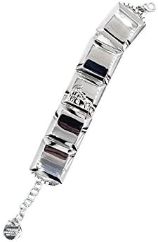 Gianni Authentic Versace Medusa Engraved Silver Bracelet
