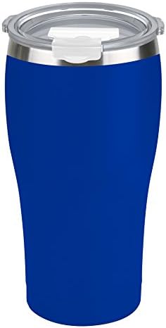 Tahoe Trails 16 oz Stainless Steel Tumbler Vacuum Insulated Double Wall Travel Cup With Lid, Royal Blue