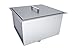 SUNSTONE B-SK20 Over/Under Height Single Basin Sink with Cover, 20