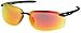 Crossfire Eyewear 12620 W ES5-W Safety Glasses with Black Temples and Red Mirror Lens