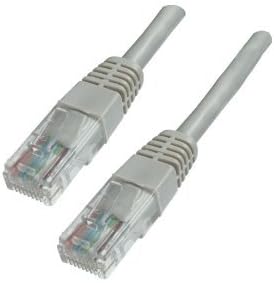 Aptii CAT 6 Network Cable. Ethernet LAN 10/100/1000 Gigabit Patch Lead Grey 10m, Gold,Grey