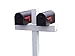 Handy Post Double 54-in x 31-in White Vinyl Mailbox Post Sleeve (mailboxes not Included)