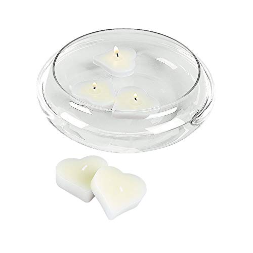 Glass Floating Candle Bowl 7 Inch Diameter Home Decor Pricepulse