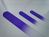 Set of 3 ~ Purple ~ Genuine Czech, Etched, Crystal Glass Nail Files Double Sided Small, Medium, Large Pedicure file