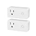 BN-LINK WiFi Heavy Duty Smart Plug Outlet, No Hub Required with Energy Monitoring and Timer Function, White, Compatible with Alexa and Google Assistant, 2.4 Ghz Network Only (2 Pack)