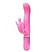 Tirain Female Vibrator Masturbation Massager 30-Frequency Butterfly G-Spot Dual Vibrating Wand Stick (Pink)