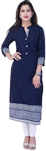 AHIRA Women's Rayon Straight Kurta