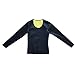 ValentinA Womens Body Shapers Long T-shirt Slimming Neoprene Vest Weight Loss Hot Sweat Shirt Black M = US Size XS-S