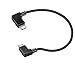 RCstyle Spark OTG Cable for IPhone To Micro USB Cable Cord Perfect Size Right Angle Nylon Adapter Compatible with DJI Mavic 2 Pro/Zoom / Mavic Air/Pro / Platinum Controller 1ft