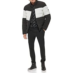 DKNY Men's Jon Quilted Stand Collar Puffer