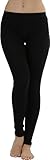 ToBeInStyle Women's Full Length Cotton Leggings - Black - XL