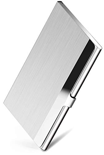 Hamosky Professional Business Card Holder Business Card Case Stainless Steel Card Holder Keep Business Cards in Immaculate Condition NS