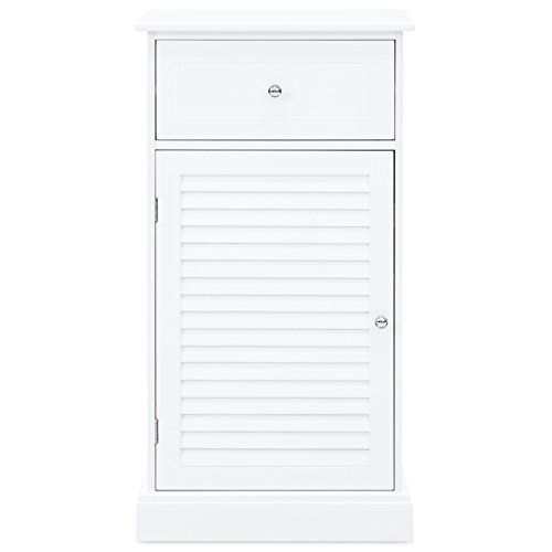 totoshop Bathroom Floor Storage Cabinet - White