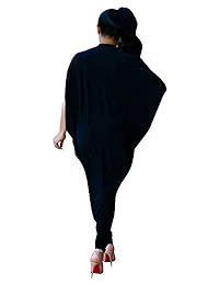 korssyee Womens Two Piece Outfit Casual Long Cardigan and Pants Set with Split Batwing Sleeve
