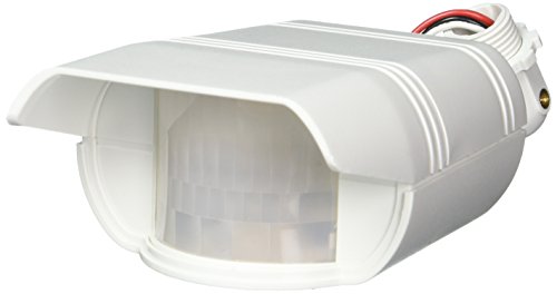 UPC 019813750040, RAB Lighting GT500W Gotcha Outdoor Sensor with 110 Degrees View Detection, Polycarbonate, 500W Power, 120V, White