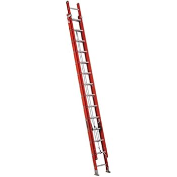 Louisville Ladder FE3228 Extension Ladder 28 feet, Orange (Renewed)