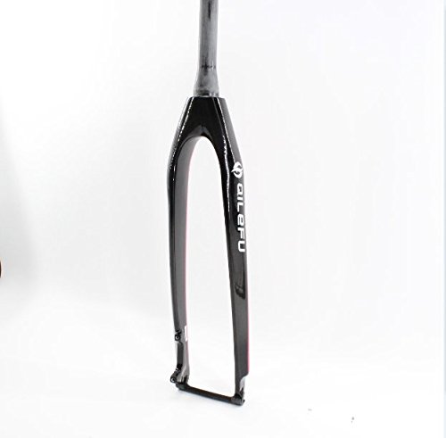 QILEFU 26/27.5/29" inch Mountain Bicycle Full Carbon Bike Front Fork disc Brake Tapered Tube MTB 26/27.5/29er (red, 26er)