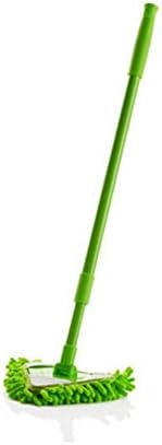 180 Degrees Rotating Clean Reach Mop - Ehonestbuy Helper Mop With Good Grips Extendable Tub, Tile Scrubber and Clean the Bathroom and Corner (Green)