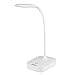 Brivation Dimmable LED Desk Lamp, 3 Dimming Levels, Eye-Care, Touch Sensitive, USB Charge/4AA Batteries Table Lamp, Office Lamp, Reading Lamps, Bedroom Lamps White