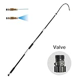 Buyplus Gutter Cleaning Tool - Roof Retractable Gutter Cleaner, Telescoping Pole, Best Garden Hose Flexible Wand for Window Cleaning Washer Extendable House Clean Kit