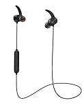 Yoozon Bluetooth Headphones, Wireless Earbuds Sweatproof Sports Earphones, Mic IPX7 Waterproof, Lightweight and Noise Cancelling Headsets for Travel Work (Black/Red)