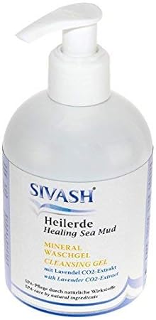 SIVASH-Heilerde Mineral Waschgel für Reinigung vor allem fettiger unreiner Haut im Gesicht, 270 ml. SPA-Pflege durch natürlic