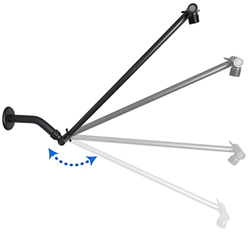 16 Inch Extra Long Adjustable Shower Head Extension Arm with Lock