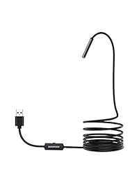 USB endoscopio, Depstech 5,5 mm. impermeable boroscopio serpiente cámara de inspección para Windows PC y Mac