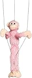 Sunny Toys Fuzzy Pink Monkey Marionette