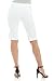 Rekucci Women's Ease into Comfort Pull-On Modern City Shorts (8, White)