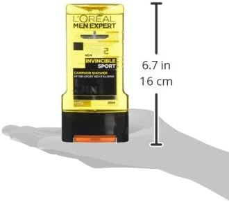 L'Oréal Paris Men Expert Invincible Sport Shower Gel for Men 300ml Pack of 6, Bulk Buy, 300 ml (Pack of 6) - Image 3