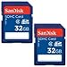 SanDisk 32GB Class 4 SDHC Flash Memory Card - 2 Pack SDSDB2L-032G-B35 Retail Package
