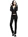 NE PEOPLE Womens Casual Basic Velour 2 Pieces Zip Up Hoodie & Sweatpants Tracksuit 2 Piece Set S-3XL