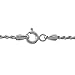 Amazon Collection Sterling Silver Ladies Italian Diamond Cut Rope Chain Necklace